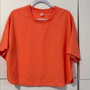 Old Navy Orange Short Sleeve Tee LARGE ACTIVE stretchtech gym